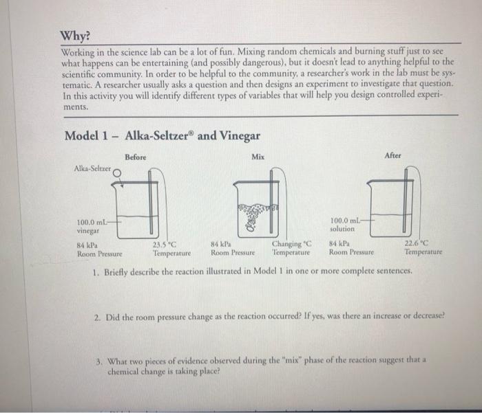 Alka seltzer lab answer key