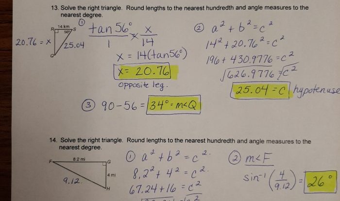 Geometry quiz 8.1 8.2 answers