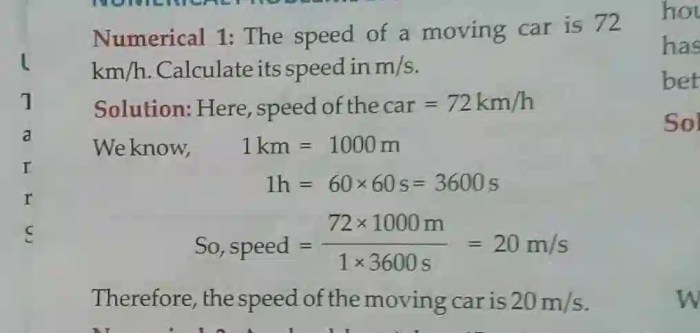 A car drives 10km with a speed of 72 km/hr