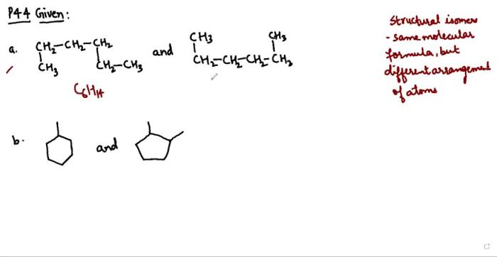Which of the following pairs of compounds are structural isomers