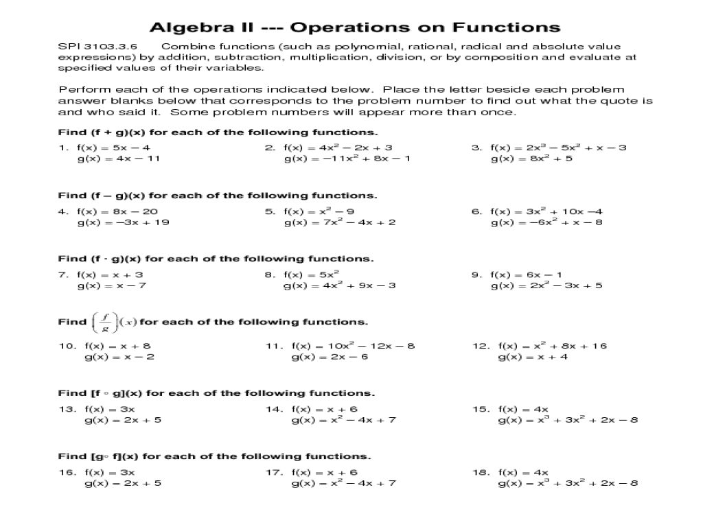 Practice 7 6 function operations answer key