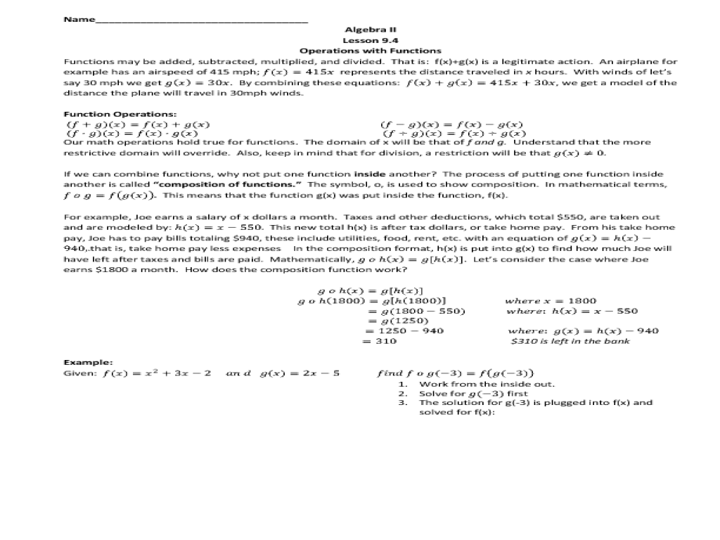 Practice 7 6 function operations answer key